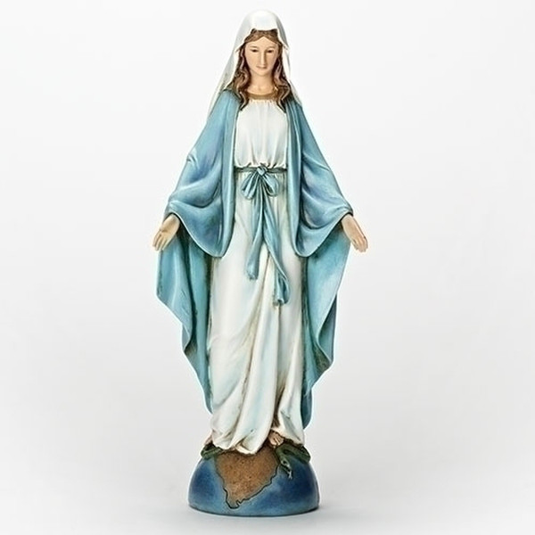 Our Lady Of Grace Statue Hand-Painted Figurine Catholic Statuary Church